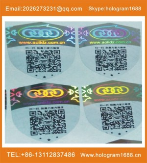 Customized QR code laser label
