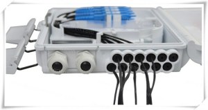 Couche FTTH 16 Port Lower fibre optique Résiliation Box / 1x12 PLC Splitter Boîte de di...