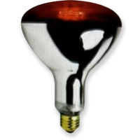 Lampe infrarouge en verre dur R40/R125 avec revêtement rouge