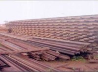 Rails usagées et ferrailles