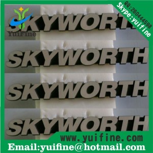 Aluminum letter label name plate costomized logo metal label metal tag sel adhesive nam...