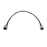 RF Cable, N Male to N Male, LMR200 Black Cable with Low Loss