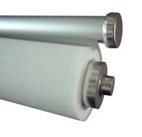 Manual 100% polyester back pearlised fabric roller blinds for windows with aluminum toprai