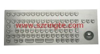IP65 rugged industrial metal keyboard