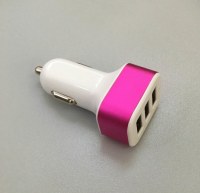 3 port usb mini car charger 5V 3A for cellphone,tablet PC
