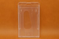 Hard plastic card holder