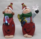 Kid céramique avec décoration de Noël Led