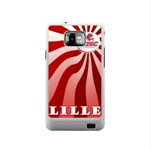 Samsung Galaxy S2 étui housse coque avec LOSC Lille Métropole logo pour protection Sams...
