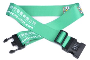 Combination lock luggage belt