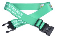 Combination lock luggage belt