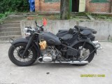 Cool military theme classic CJ750cc matted black military Motorcycle