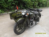 Hot Sale 750cc 32hp Army Green Motorcycle Sidecar Bike
