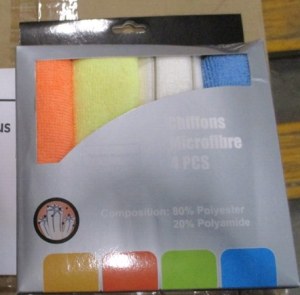 CHIFFONS MICROFIBRES PACK DE 4