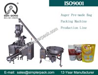 Doy Bag Powder Packing Machine Production Line with Auger Filler