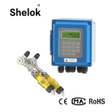 High accuracy wall-mounted fixed ultrasonic flow meter water