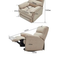 Chaise longue d'espace de loisirs moderne de sofa de capsule d'espace de sofa de tissu simple