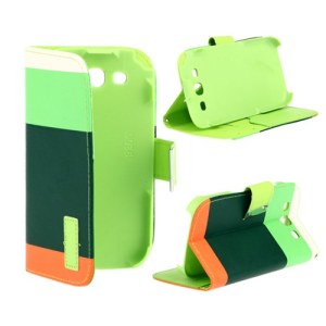 Galaxy S3 Hülle Case mit Kartenfach Mixfarbe