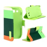 Galaxy S3 Hülle Case mit Kartenfach Mixfarbe