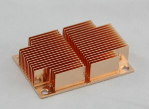 High performance copper skive fin heat sink 009