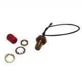 SMA Bulkhead Female to I-PEX, 1.13mm Black Cable, L=150mm