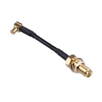 SMA Female to MCX Male Cable, RG174 Black Cable