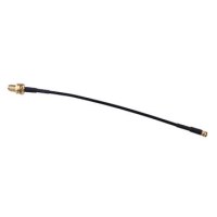 SMA Female to R/A MMCX Male, RG316 Black Cable