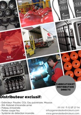 EXTINCTEUR ZENITH - CAMEROUN DOUALA - AFRIQUE - INCENDIE