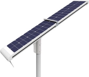 Réverbères solaires de 12V DC 4000lm LED, auto nettoyant les réverbères actionnés solaires