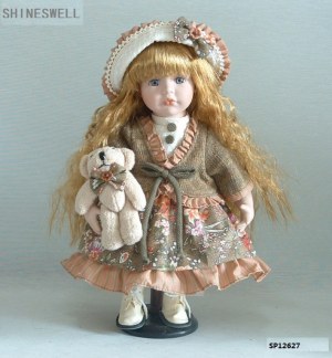 12" PORCELAIN DOLL,GIFT DOLL, DECORATION DOLL, TOY DOLL, AMERICAN DOLL