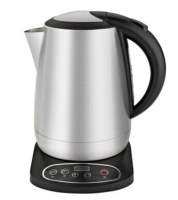 1.7L stainless steel kettle with adjustable temperature.