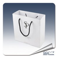 Custom paper shopping bag for gift and jewelry packaging