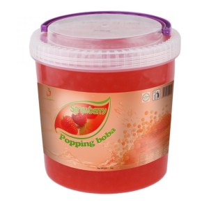 Perles boba fraise, éclatement boba de jus pour le thé boba