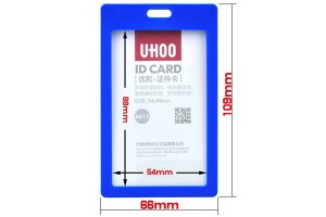 Hard plastic card holder
