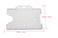 Hard plastic card holder