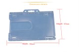 Hard plastic card holder