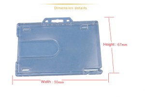 Hard plastic card holder