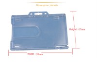 Hard plastic card holder