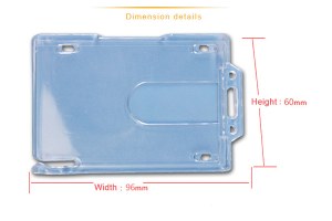 Hard plastic card holder