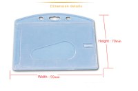 Hard plastic card holder
