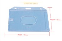 Hard plastic card holder