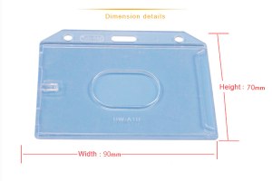 Hard plastic card holder