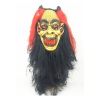 Halloween mask wig party wig