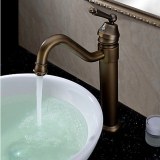 Classique Antique Bronze Finish lavabo robinet T0404H