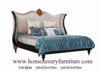 Style de luxe royal TA-001 de l'Italie de fournisseur de lit en bois solide de lit de...