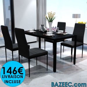 Ensemble table + 4 chaises LIVRAISON GRATUITE