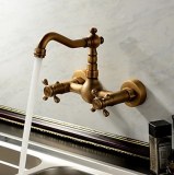 Antique inspiré robinet de cuisine - Wall Mount (fini laiton antique) TD0415E Model: TD...