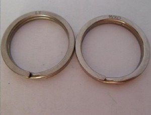 25mm Titanium metal split ring.titanium keyring,titanium keychain products metal crafts