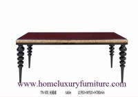 Table de salle à manger en bois TN-001 de meubles de table de salle à manger de pièce...