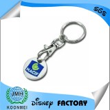 Custom metal trolley coin keychain, metal trolley keyring,key holder