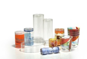 Clear Plastic Tube and Round Packaging